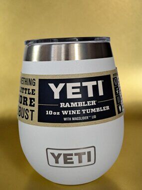 YETI RAMBLER® 10 OZ WINE TUMBLER WITH MAGSLIDER™ LID - New with tags